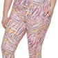 Calvin Klein Women's Printed High Waist 7/8 Leggings Pink Size 3X