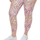 Calvin Klein Women's Printed High Waist 7/8 Leggings Pink Size 3X