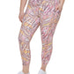 Calvin Klein Women's Printed High Waist 7/8 Leggings Pink Size 3X