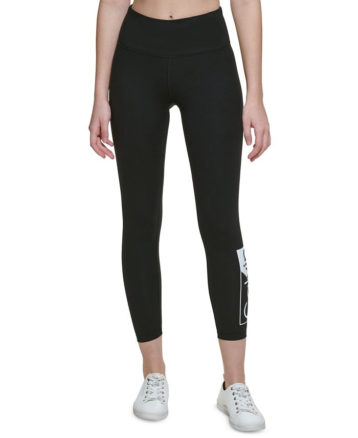 Calvin Klein Women's Logo 7/8 Leggings White Size X-Large