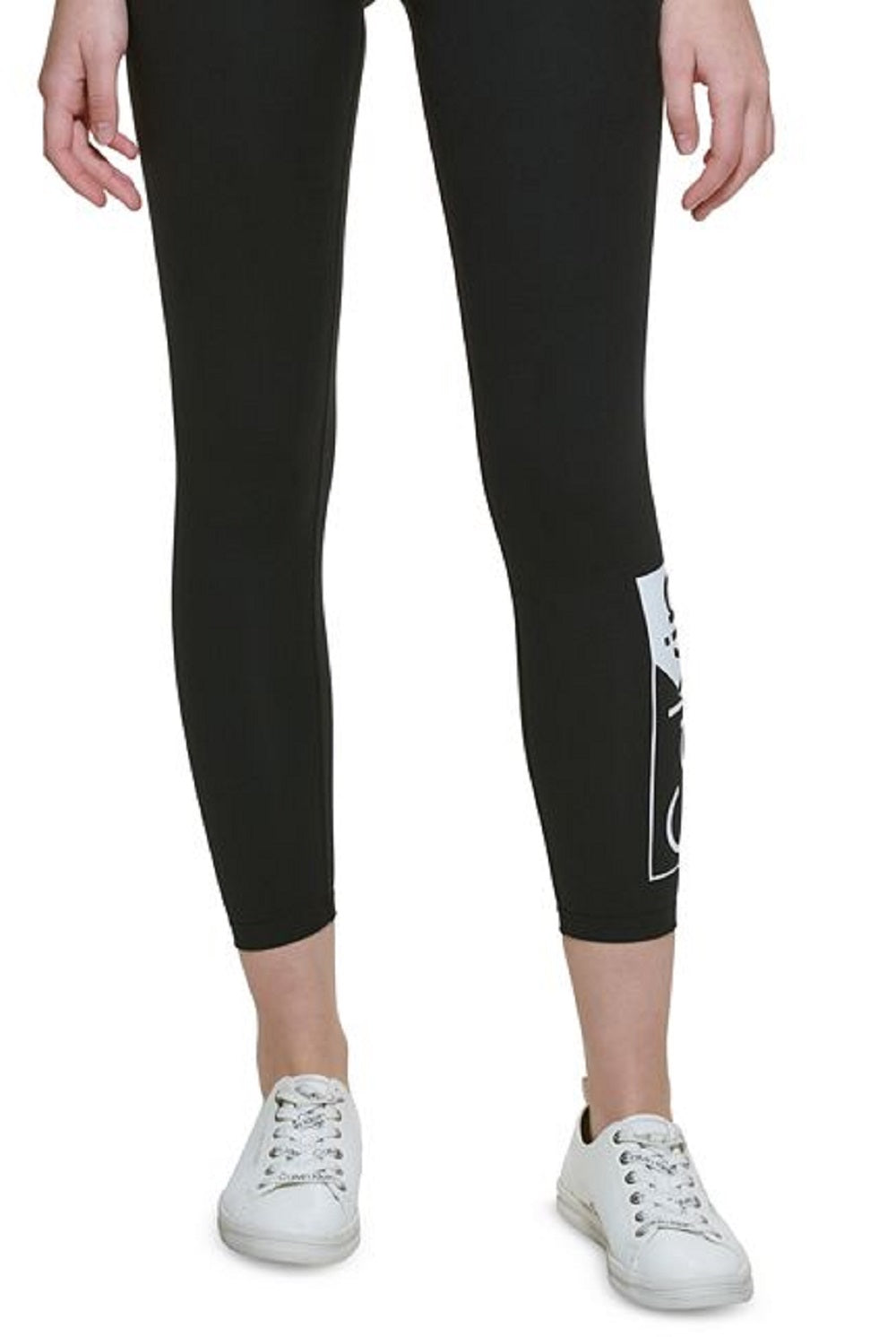 Calvin Klein Women's Logo 7/8 Leggings White Size X-Large