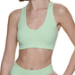 Calvin Klein Women's Ribbed Sports Bra Green Size Small