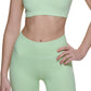 Calvin Klein Women's Ribbed Sports Bra Green Size Small
