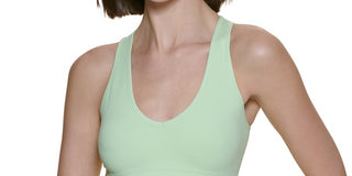 Calvin Klein Women's Performance Ribbed Sports Bra Green Size X-Small