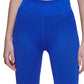 Calvin Klein Women's Ribbed High Rise 7/8 Leggings Blue Size Small