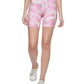 Calvin Klein Women's Printed Side Pocket Bike Shorts Pink