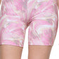 Calvin Klein Women's Printed Side Pocket Bike Shorts Pink