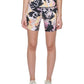 Calvin Klein Women's Printed Side Pocket Bike Shorts Black Size Medium