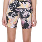 Calvin Klein Women's Printed Side Pocket Bike Shorts Black Size Medium