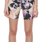 Calvin Klein Women's Printed Side Pocket Bike Shorts Black Size Medium