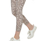 Calvin Klein Women's Printed High Rise 7/8 Leggings Brown Size Large
