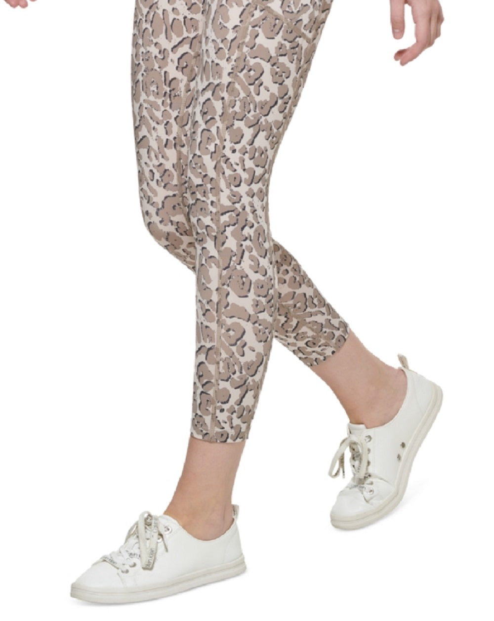 Calvin Klein Women's Printed High Rise 7/8 Leggings Brown Size Large