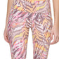 Calvin Klein Women's Printed High Rise 7/8 Leggings Pink Size Medium