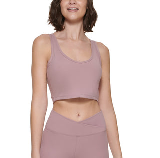 Calvin Klein Women's Strappy Crop Top Brown Size Medium