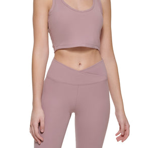 Calvin Klein Women's Strappy Crop Top Brown Size Medium