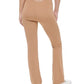 Calvin Klein Women's Crossover Waist Flare Leggings Brown Size X-Large