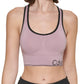 Calvin Klein Women's Medium Impact Racerback Sports Bra Brown