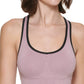 Calvin Klein Women's Medium Impact Racerback Sports Bra Brown