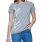 Calvin Klein Women's Signature Logo Tee Gray Size X-Large
