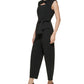Calvin Klein Women's Twisted Cropped Jumpsuit Black Size 12Petite