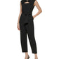 Calvin Klein Women's Twisted Cropped Jumpsuit Black Size 10Petite