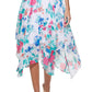 Calvin Klein Women's Floral High Low Dress Pink Size 12Petite