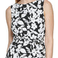 Calvin Klein Women's Floral Print Ruffled Hem Dress Black Size 2