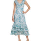 Calvin Klein Women's Ruffled Tiered Maxi Dress Green Size 12