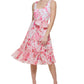 Calvin Klein Women's Floral A Line Dress Pink Size 14