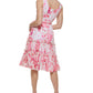 Calvin Klein Women's Floral A Line Dress Pink Size 14
