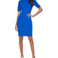 Calvin Klein Women's Elbow Sleeve Sheath Dress Blue Size 2