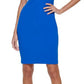 Calvin Klein Women's Elbow Sleeve Sheath Dress Blue Size 2