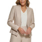 Calvin Klein Women's Asymmetrical Open Front Blazer Yellow Size 2Petite