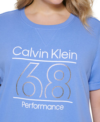 Calvin Klein Women's Terry Sneaker Dress Purple Size 3X