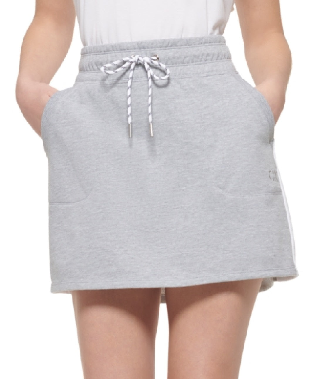 Calvin Klein Women's Colorblocked Skirt Gray Size Small