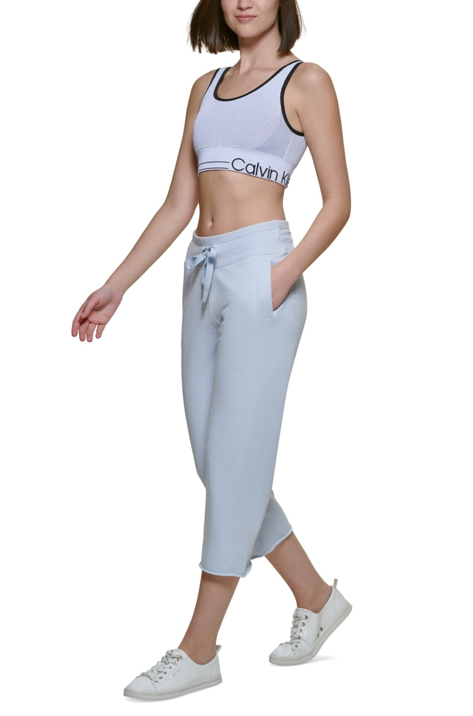 Calvin Klein Women's Cropped Sweatpants Blue Size XX-Large – Steals