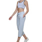 Calvin Klein Women's Cropped Sweatpants Blue Size Small