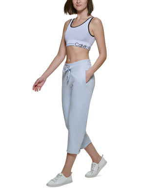 Calvin Klein Women's Cropped Sweatpants Blue Size Small