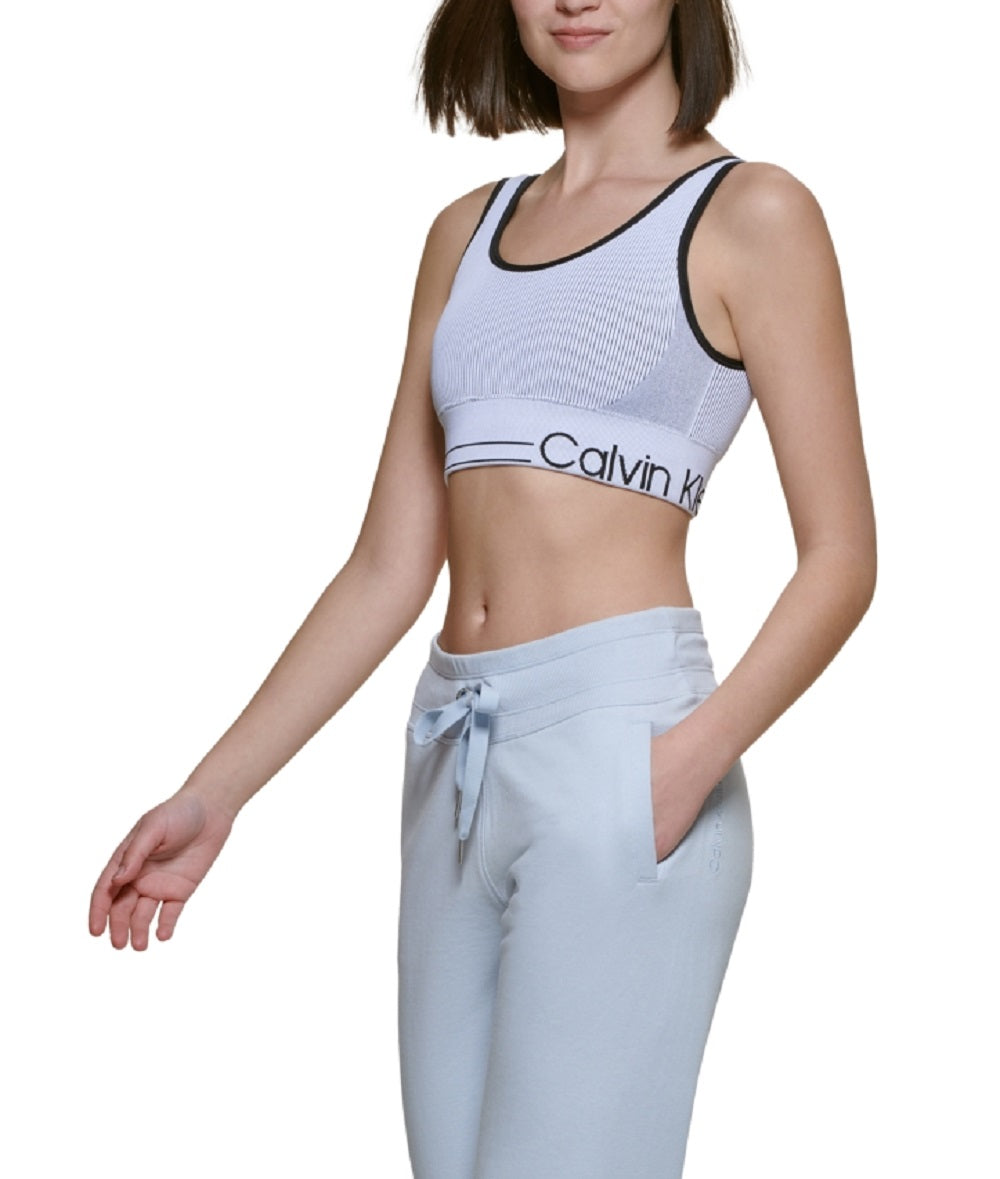 Calvin Klein Women's Cropped Sweatpants Blue Size Small