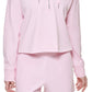 Calvin Klein Women's Half Zip Hoodie Pink Size Large