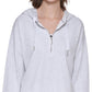 Calvin Klein Women's Half Zip Hoodie White