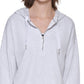 Calvin Klein Women's Half Zip Hoodie White