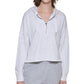 Calvin Klein Women's Half Zip Hoodie White