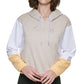 Calvin Klein Women's Colorblocked Hoodie Brown Size X-Small