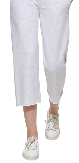 Calvin Klein Women's Cropped Sweatpants White Size X-Large