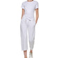 Calvin Klein Women's Cropped Sweatpants White Size X-Large