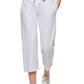 Calvin Klein Women's Cropped Sweatpants White Size Medium
