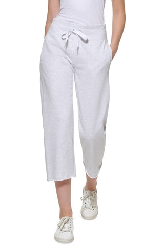 Calvin Klein Women's Cropped Sweatpants White Size Medium