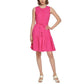 Calvin Klein Women's Tiered Fit & Flare Dress Pink Size 8