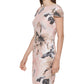 Calvin Klein Women's Sequined Low Back Dress Pink Size 10